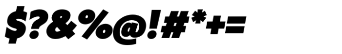 Klein Black Italic Font OTHER CHARS
