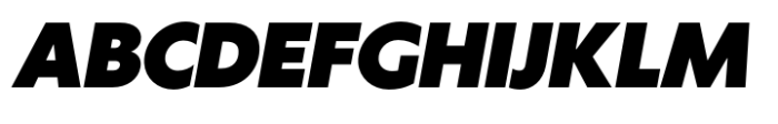 Klein Black Italic Font UPPERCASE
