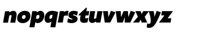 Klein Black Italic Font LOWERCASE