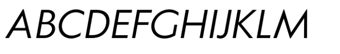 Klein Book Italic Font UPPERCASE