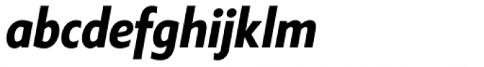 Klein Condensed Bold Italic Font LOWERCASE