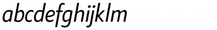 Klein Condensed Book Italic Font LOWERCASE
