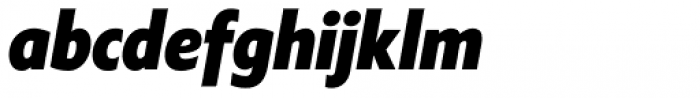 Klein Condensed Extrabold Italic Font LOWERCASE