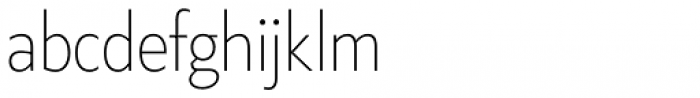 Klein Condensed Extralight Font LOWERCASE