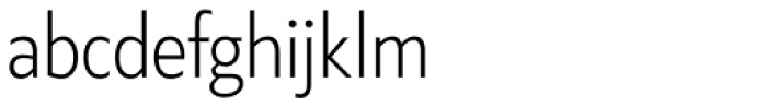 Klein Condensed Light Font LOWERCASE