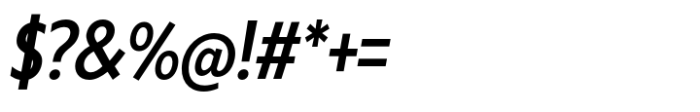 Klein Condensed Medium Italic Font OTHER CHARS