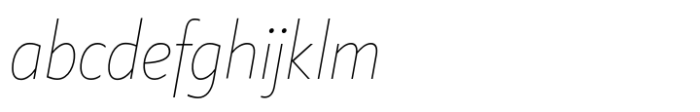 Klein Condensed Thin Italic FONT