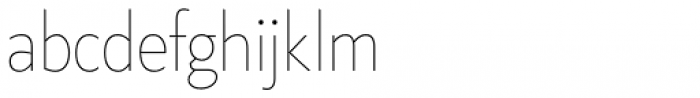 Klein Condensed Thin Font LOWERCASE