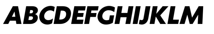 Klein Extrabold Italic Font UPPERCASE