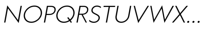 Klein Light Italic Font UPPERCASE