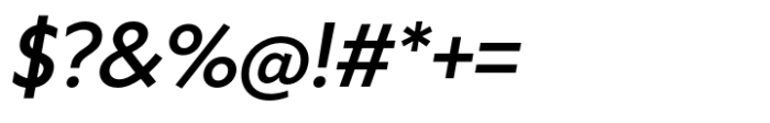 Klein Medium Italic Font OTHER CHARS