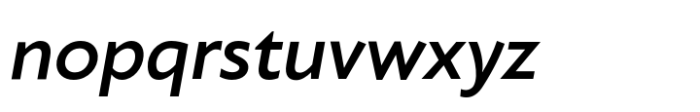 Klein Medium Italic Font LOWERCASE