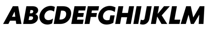 Klein Text Extrabold Italic Font UPPERCASE