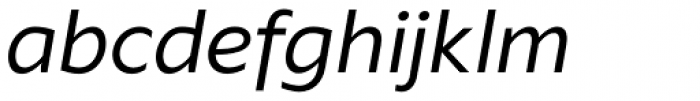 Klein Text Italic Font LOWERCASE
