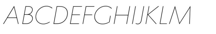 Klein Thin Italic Font UPPERCASE