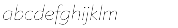 Klein Thin Italic FONT