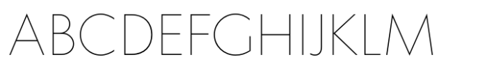 Klein Thin Font UPPERCASE