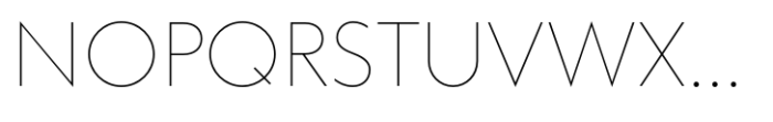 Klein Thin Font UPPERCASE