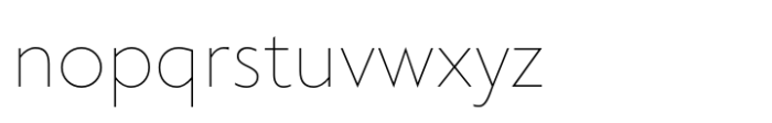 Klein Thin Font LOWERCASE