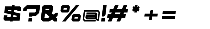 Klibeck Extended-Italic Font OTHER CHARS