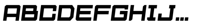 Klibeck Extended-Italic Font UPPERCASE