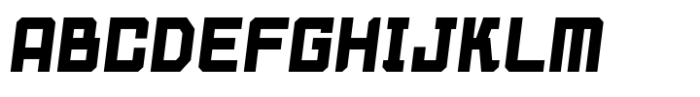 Klibeck Regular-Italic Font UPPERCASE