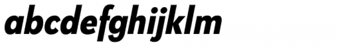 Klik Bold Narrow Italic Font LOWERCASE