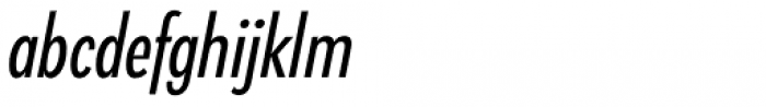 Klik Condensed Italic Font LOWERCASE
