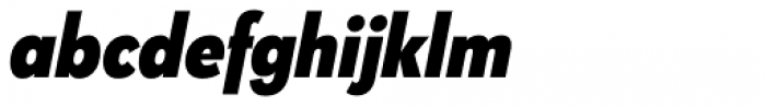 Klik Extra Bold Narrow Italic Font LOWERCASE