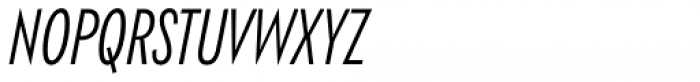 Klik Light Condensed Italic Font UPPERCASE