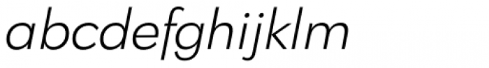 Klik Light Italic Font LOWERCASE