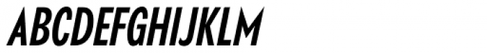 Klik Medium Condensed Italic Font UPPERCASE