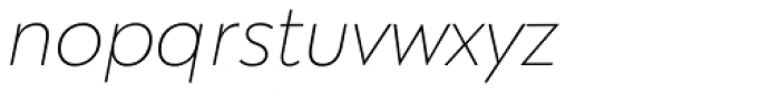 Klik Thin Italic Font LOWERCASE