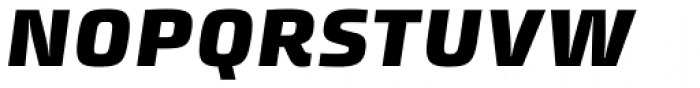 Klint Pro Black Extended Italic Font UPPERCASE