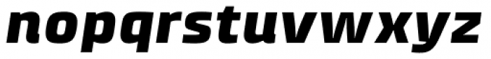 Klint Pro Black Extended Italic Font LOWERCASE
