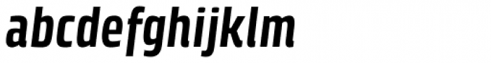 Klint Pro Bold Condensed Italic Font LOWERCASE