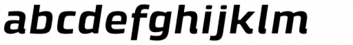 Klint Pro Bold Extended Italic Font LOWERCASE