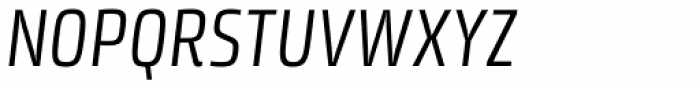 Klint Pro Condensed Italic Font UPPERCASE