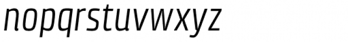 Klint Pro Condensed Italic Font LOWERCASE