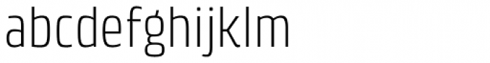 Klint Pro Light Condensed Font LOWERCASE