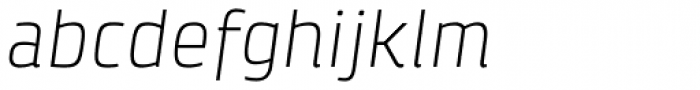 Klint Pro Light Italic Font LOWERCASE