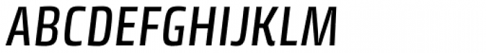 Klint Pro Medium Condensed Italic Font UPPERCASE