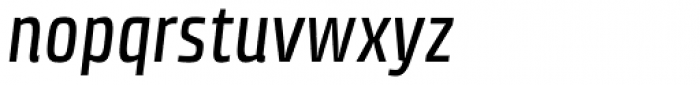 Klint Pro Medium Condensed Italic Font LOWERCASE