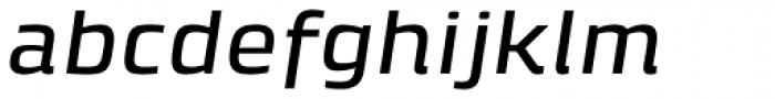 Klint Pro Medium Extended Italic Font LOWERCASE