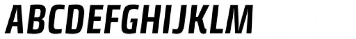Klint Std Bold Condensed Italic Font UPPERCASE