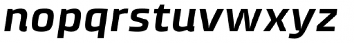Klint Std Bold Extended Italic Font LOWERCASE