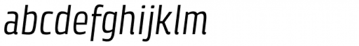 Klint Std Condensed Italic Font LOWERCASE