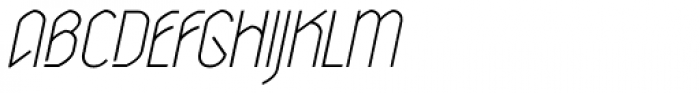 Klipa Light Italic Font UPPERCASE