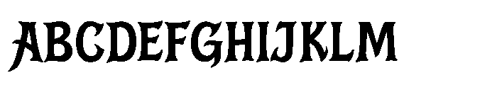 Kliwon Scary Regular Font UPPERCASE