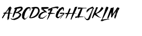 Klomang Brush Regular Font UPPERCASE